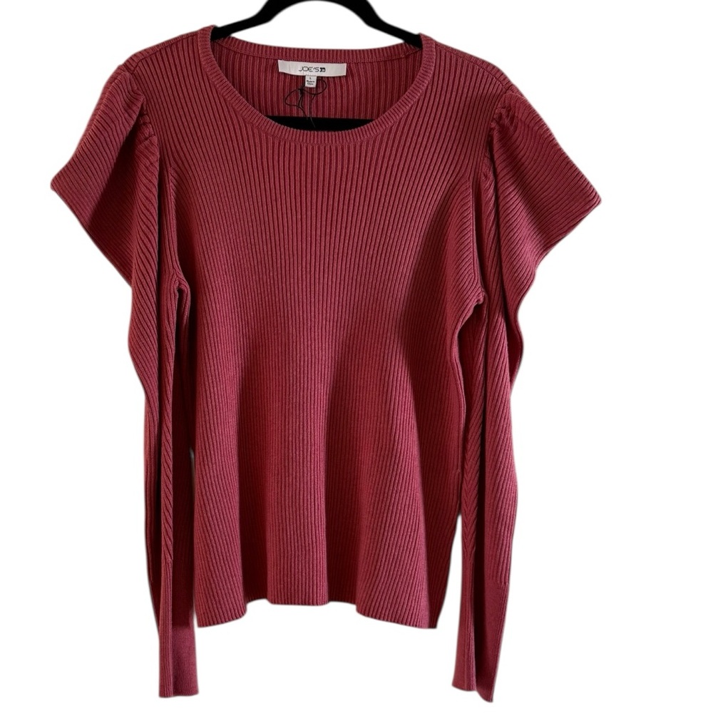 Joe's Jeans Coral Ribbed Knit Top Slate Rose